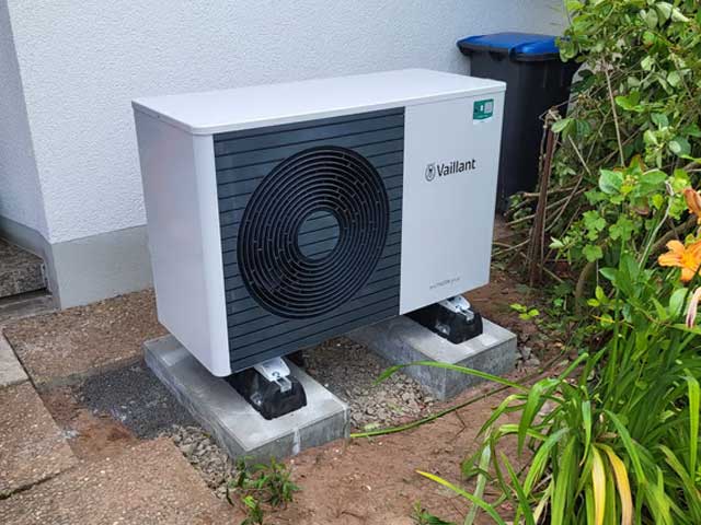 Heizungsunterstützung mit Wärmepumpe